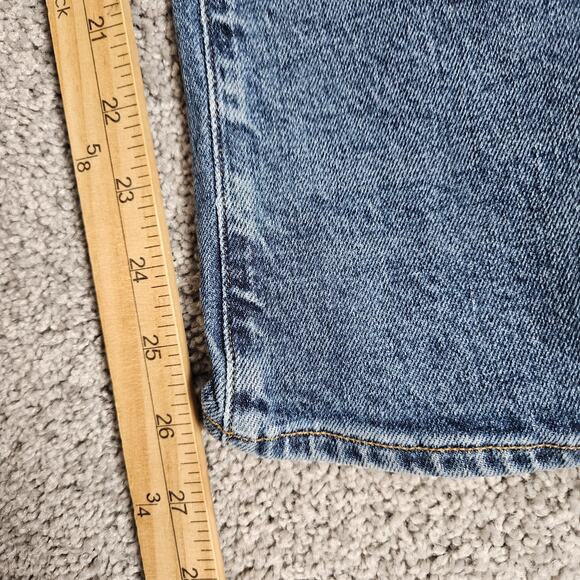 AGOLDE Jeans Women's 31 Blue Toni Mid Rise Straight Leg Ankle Distressed - Picture 8 of 12